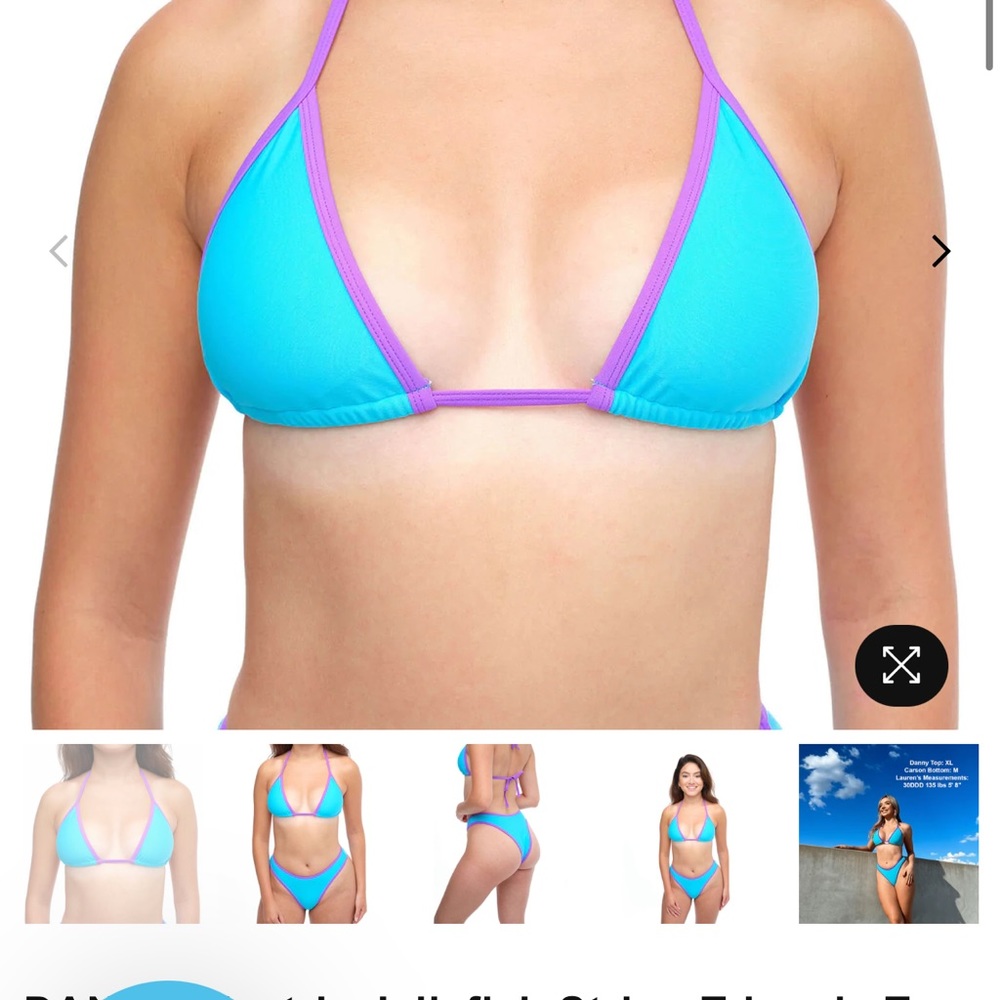 Danny triangle swim top